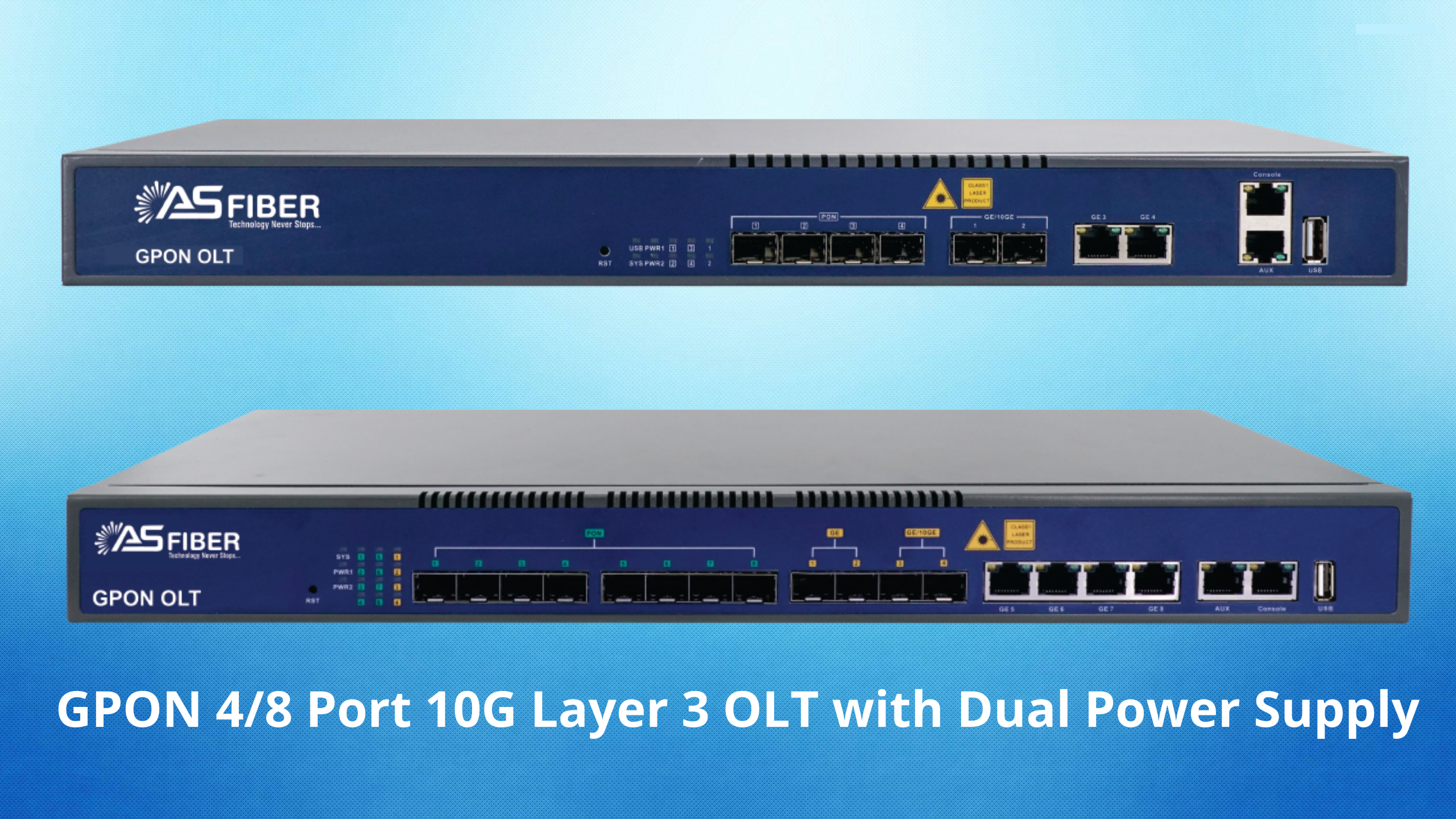 GPON 48 Port 10G Layer 3 OLT with Dual Power Supply (1)