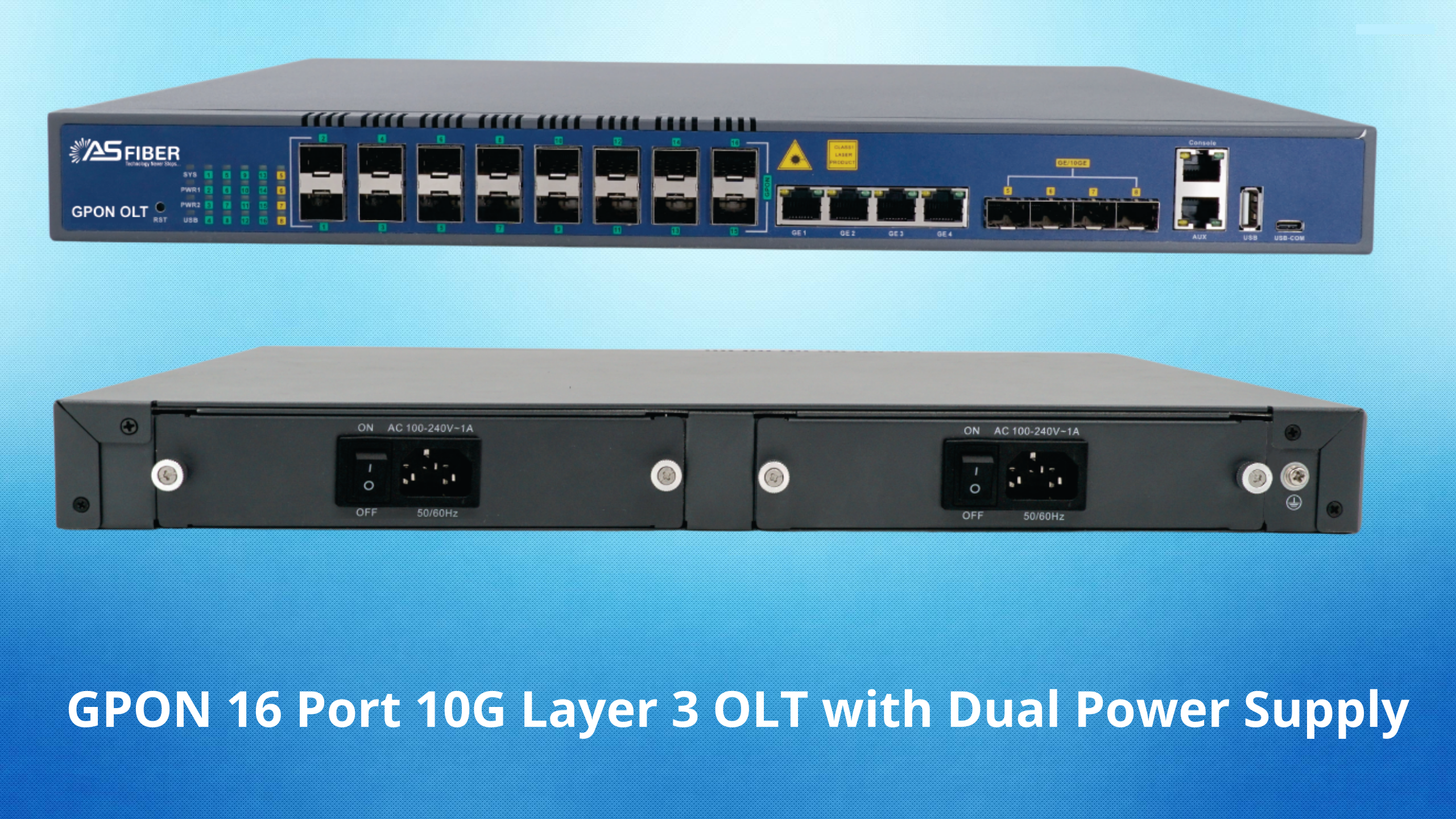 GPON 48 Port 10G Layer 3 OLT with Dual Power Supply (2)